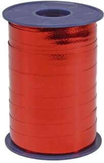 Ringelband Metallic rot