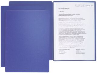 Präsentationsmappe Star - A4, 2-tlg., blau, 1 St.