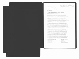 Präsentationsmappe Star - A4, 2-tlg., schwarz, 1 St.
