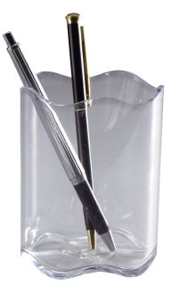 Stifteköcher TREND - 80 x 102 mm, transparent grau, 1 St.