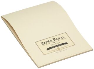 Paper Royal Briefblock - DIN A4, 40 Blatt, chamois, geripptes Feinpapier, veredelt, 1 St.