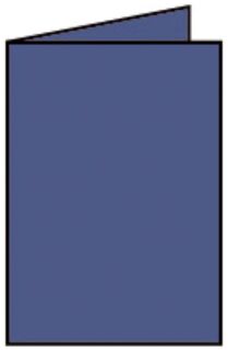 Coloretti Doppelkarte - A6 hoch, 5 Stück, jeans, 1 St.
