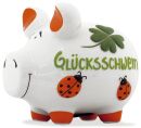 Spardose Schwein "Glücksschwein" -...