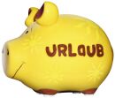 Spardose Schwein "Urlaubs" - Keramik, klein, 3 St.
