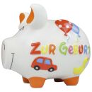 Spardose Schwein "Zur Geburt" - Keramik, klein,...
