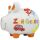 Spardose Schwein "Zur Geburt" - Keramik, klein, 3 St.
