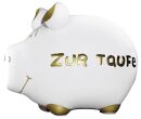 Spardose Schwein "Zur Taufe" - Keramik, klein,...