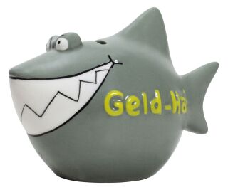 Spardose Hai "Geld-Hai" - Keramik, klein, 3 St.