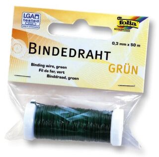 Basteldraht - 0,3 mm, grün, 1 St.