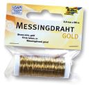 Basteldraht - 0,3 mm, Messing goldfarben, 1 St.