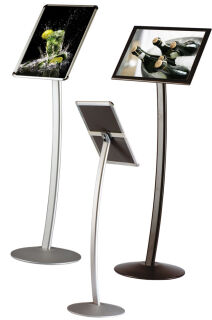 Infoboard Curved, DIN A3 Rondo, silber
