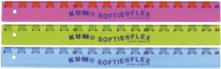 Lineal Kunststoff SOFTIE®FLEX - 30 cm, flexibel, sortiert, 1 St.