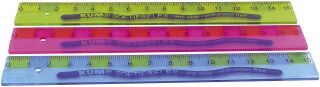 Lineal Kunststoff SOFTIE®FLEX - 15 cm, flexibel, sortiert, 1 St.