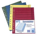 Trennblätter - Lochung hinterklebt, A4...