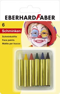Schminkstifte-Set - kurz, 6 Farben sortiert, 1 St.