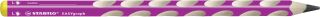 Ergonomischer Dreikant-Bleistift für Linkshänder - EASYgraph in pink - Einzelstift - Härtegrad HB , 6 St.