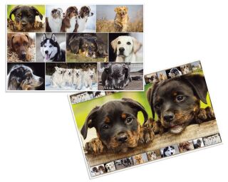 Schreibunterlage Hunde - 55 x 35 cm, 1 St.