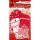 Geschenkanhänger Weihnachten "White Christmas" - 8 x 4 cm, 6 Stück, rot, 10 St.