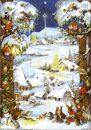 Adventkalender Winterlandschaft, 10 St.