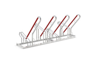 Fahrrad-Anlehnparker 2504 XBF, 4 Einstellplätze, verzinkt