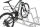 Fahrrad-Anlehnparker 2604 XBF, 4 Einstellplätze, verzinkt