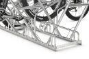 Fahrrad-Anlehnparker 2614 XBF, 4 Einstellplätze, zweiseitig