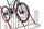 Fahrrad-Anlehnparker 4504 XBF, 4 Einstellplätze, verzinkt