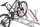 Fahrrad-Anlehnparker 4504 XBF, 4 Einstellplätze, verzinkt