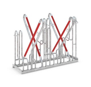 Anlehnparker 4514 XBF, 4 Einstellplätze, zweiseitig, verzinkt
