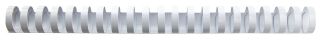 Spiralbinderücken Plastik - A4, 16 mm/145 Blatt, weiß, 100 Stück, 1 St.