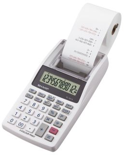 Tischrechner EL-1611V - 12-stellig, druckend, 96 x 40 x 191 mm, weiß, 1 St.