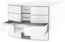 Schubladenbox IMPULS - A4/C4, 4 geschlossene Schubladen, weiß, 1 St.