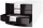 Schubladenbox IMPULS - A4/C4, 4 geschlossene Schubladen, weiß/schwarz, 1 St.