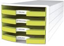 Schubladenbox IMPULS - A4/C4, 4 offene Schubladen,...