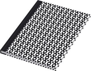 Notizbuch black&white collier - A5, Pünktchenlineatur, 96 Blatt, 1 St.