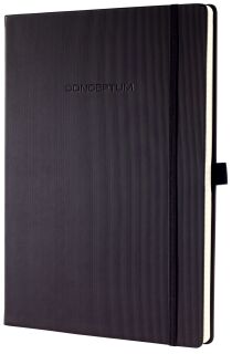 Notizbuch Conceptum - ca. A4, punktkariert, 194 Seiten, schwarz, Hardcover, 1 St.