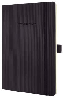 Notizbuch Conceptum - ca. A5, punktkariert, 194 Seiten, schwarz, Softcover, 1 St.