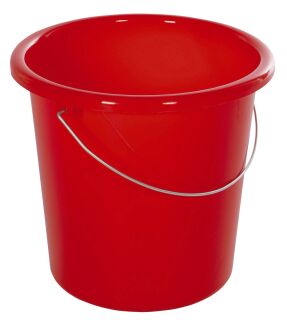 Eimer - Plastik, rund, 10 Liter, rot, 1 St.