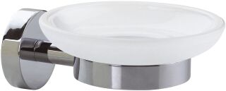 Ablagekorb Seife - Metall chrom/Glas satiniert, 1 St.