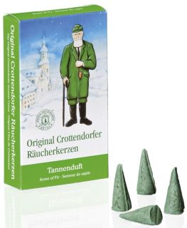 Crottendorfer Räucherkerze - Tannenduft, Pack mit 24 Kerzen, 10 St.