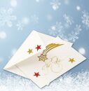15129 Sticker MAGIC Sterne - gold, glittery, 10 St.