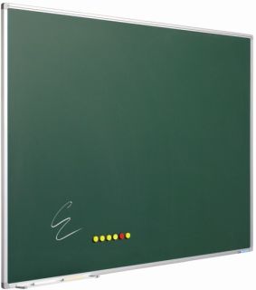 Kreidetafel, grün emaillierter Stahl, 60 x 90 cm