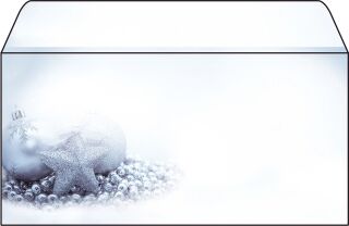 Weihnachts-Umschlag Blue Mystery - DIN lang (110x220 mm), 50 Umschläge, 1 St.