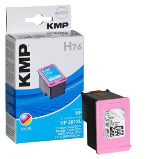 KMP H76 color Druckerpatrone kompatibel zu HP 301XL (CH564EE)