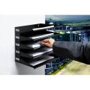 DURABLE Sortierstation schwarz mit 5 Fächern