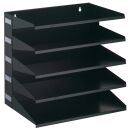 DURABLE Sortierstation schwarz mit 5 Fächern