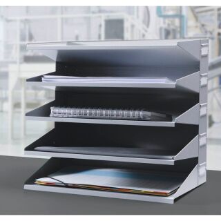 DURABLE Sortierstation grau mit 5 Fächern