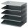 DURABLE Sortierstation grau mit 5 Fächern
