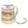 PRÄSENT Geschenkband Raffia matt braun/creme 3,0 mm x 50,0 m