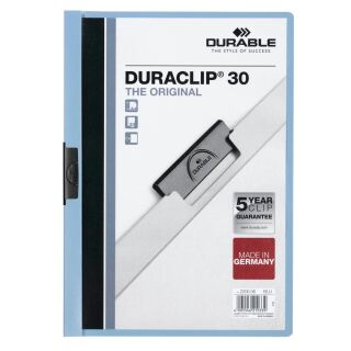 DURABLE Klemmhefter DURACLIP hellblau, 25 St.